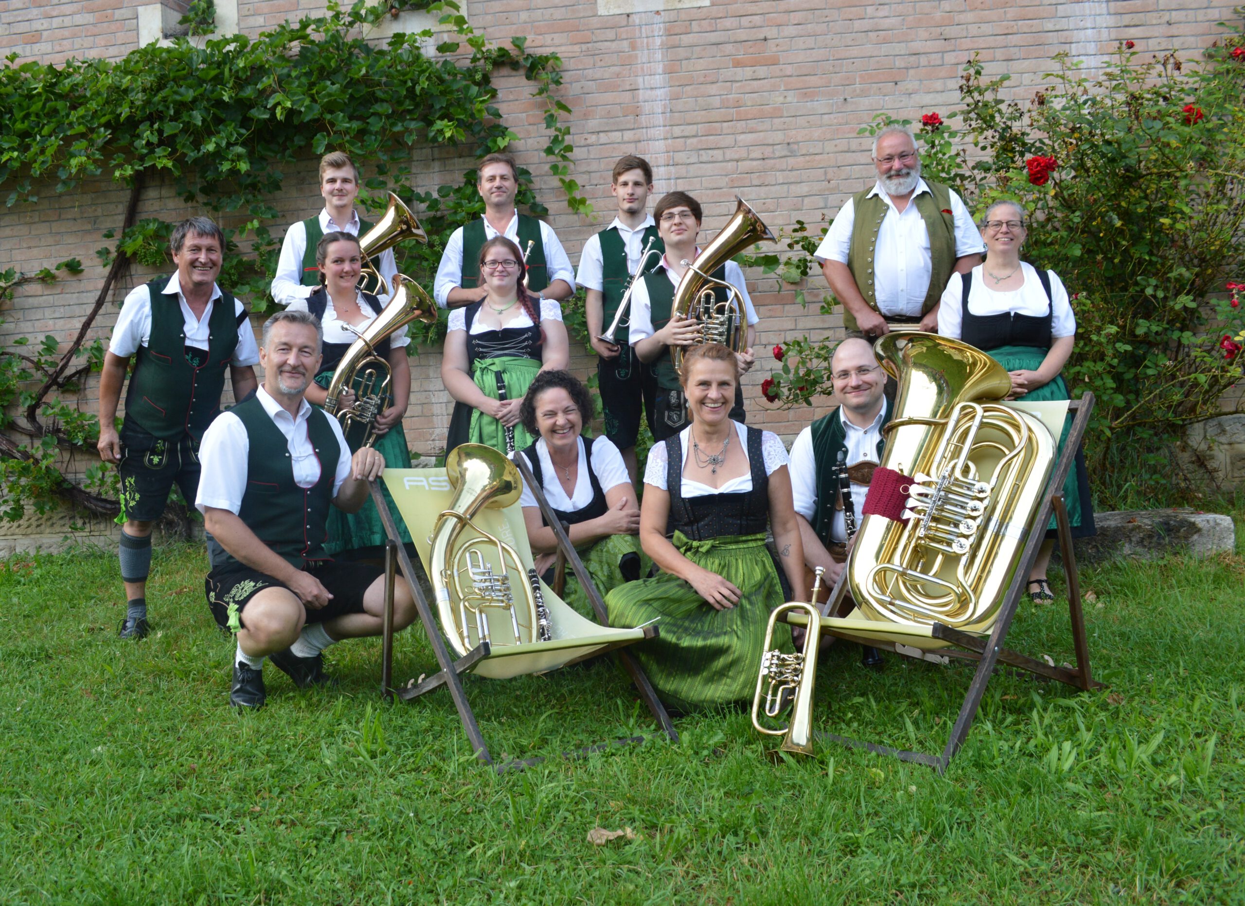 Gruppenfoto der Blaskapelle Gaimersheim